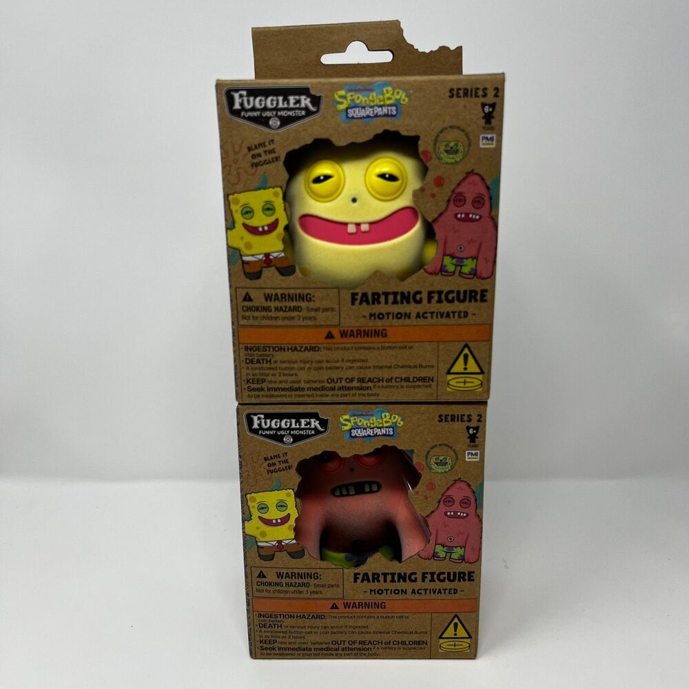 Spongebob Squarepants & Patrick Farting Fuggler Series 2 Figures